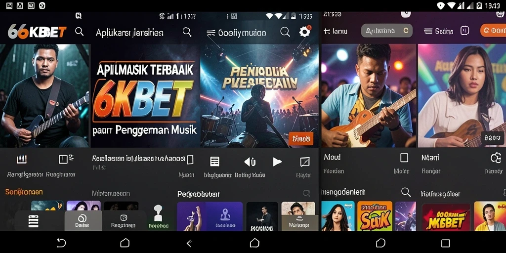 Tampilan gameplay 66KBET dengan fitur musik interaktif yang seru.