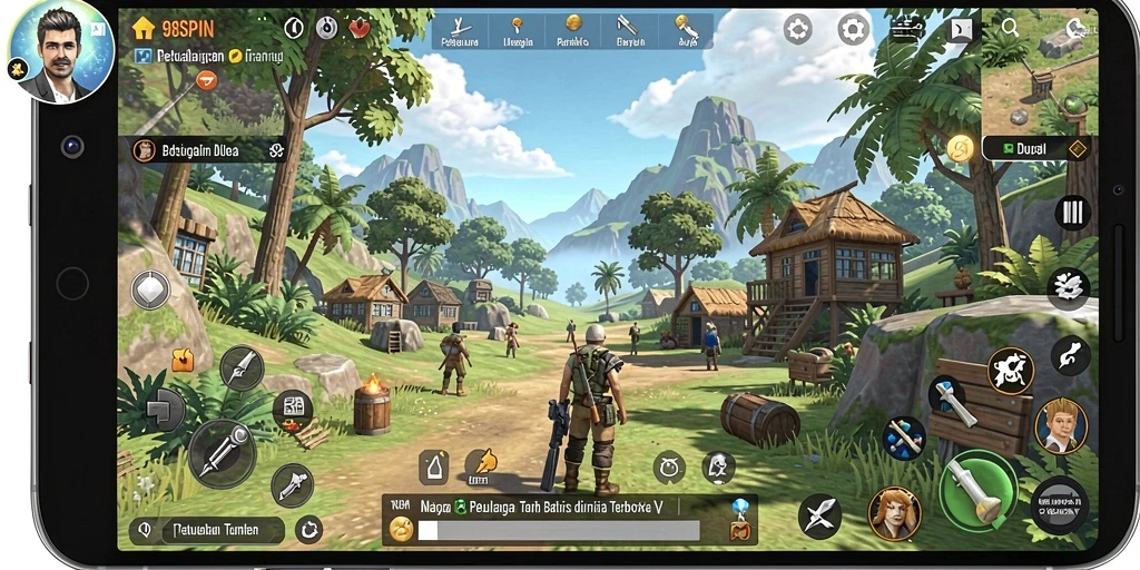 Gameplay Open World 98SPIN yang menakjubkan dan interaktif.