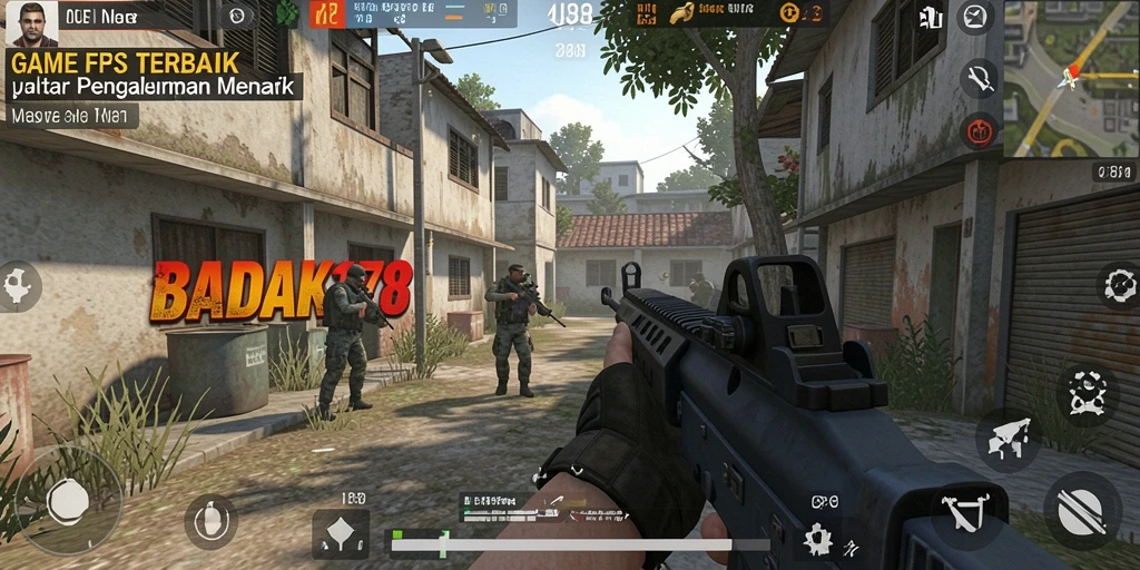 Screenshot utama menampilkan aksi intens di battlefield BADAK178.
