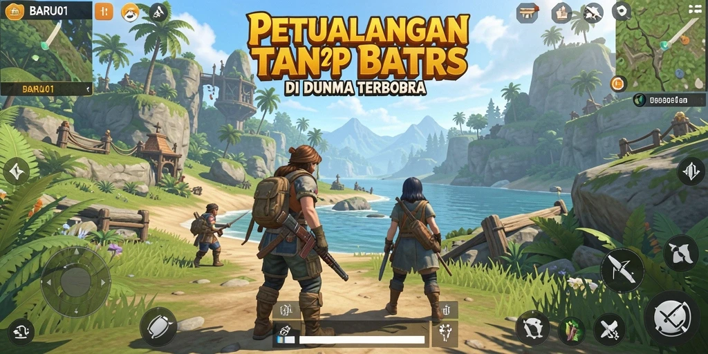 Gambar menampilkan petualangan epik dalam dunia terbuka di BARU01.