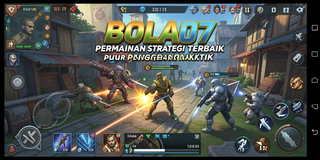 Tampilan gameplay BOLA07 yang mendebarkan dengan strategi yang cermat.