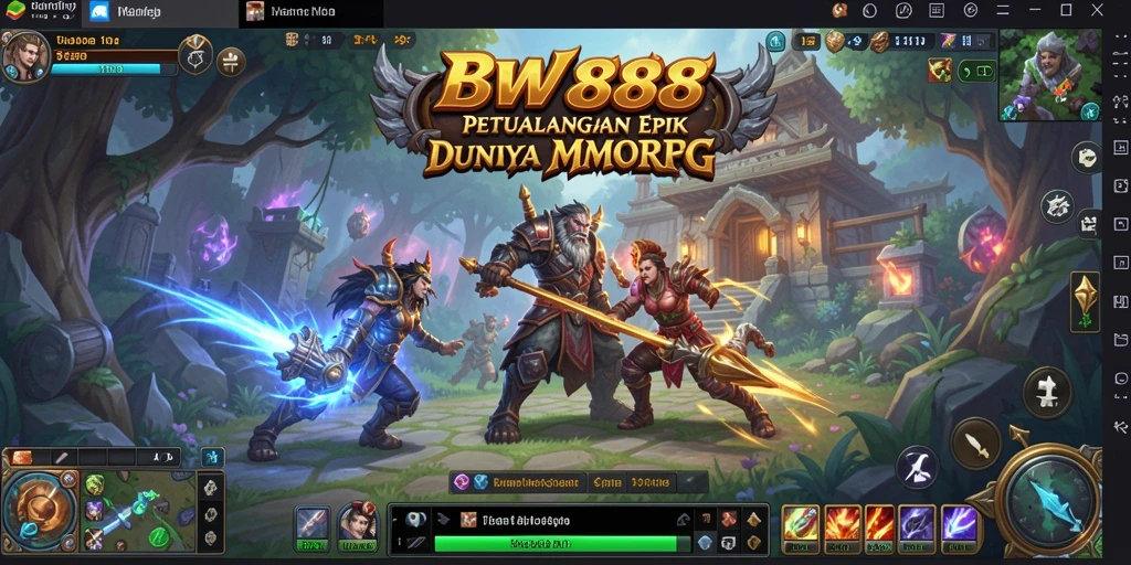 Screenshot gameplay BW888 menampilkan aksi seru dan dunia fantasi yang luas.