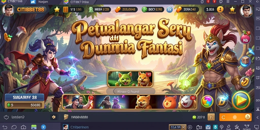 Gambar menunjukkan gameplay seru CITIBET88 dalam dunia petualangan.
