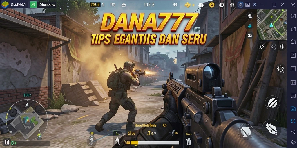 Tampilan gameplay seru dari DANA777 di mode TPS.