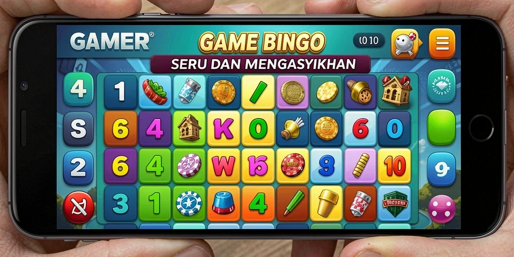 Tampilan gameplay GAMERP menampilkan momen seru permainan Bingo.