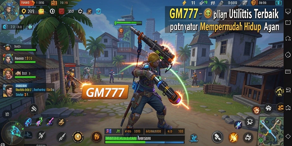 Tampilan antarmuka GM777 yang sederhana dan efektif dalam penggunaan utility.