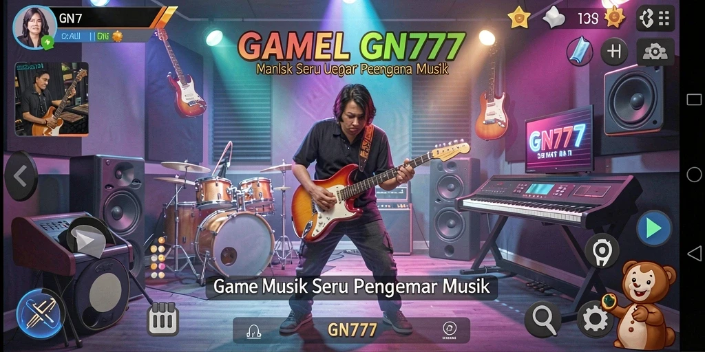 Screenshot dari gameplay GN777 menunjukkan para pemain menikmati tantangan musik.
