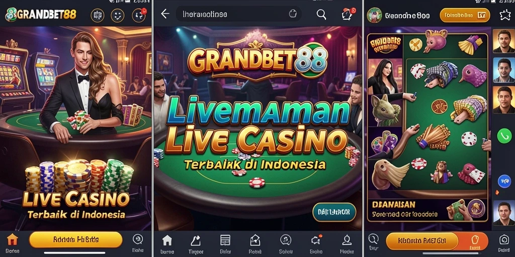 Tampilan gameplay Live Casino yang mendebarkan dan interaktif.