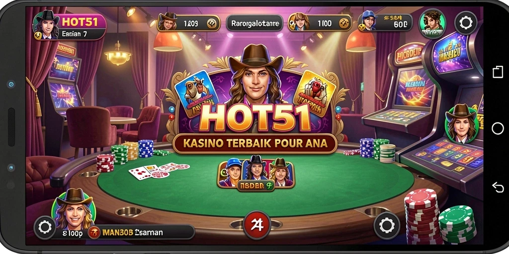 Screenshot utama HOT51 menampilkan gameplay yang seru dan interaktif.