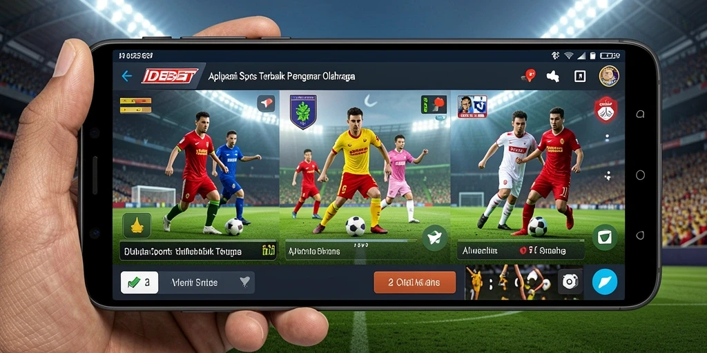Tampilan gameplay IDEBET menampilkan informasi olahraga yang mudah diakses.