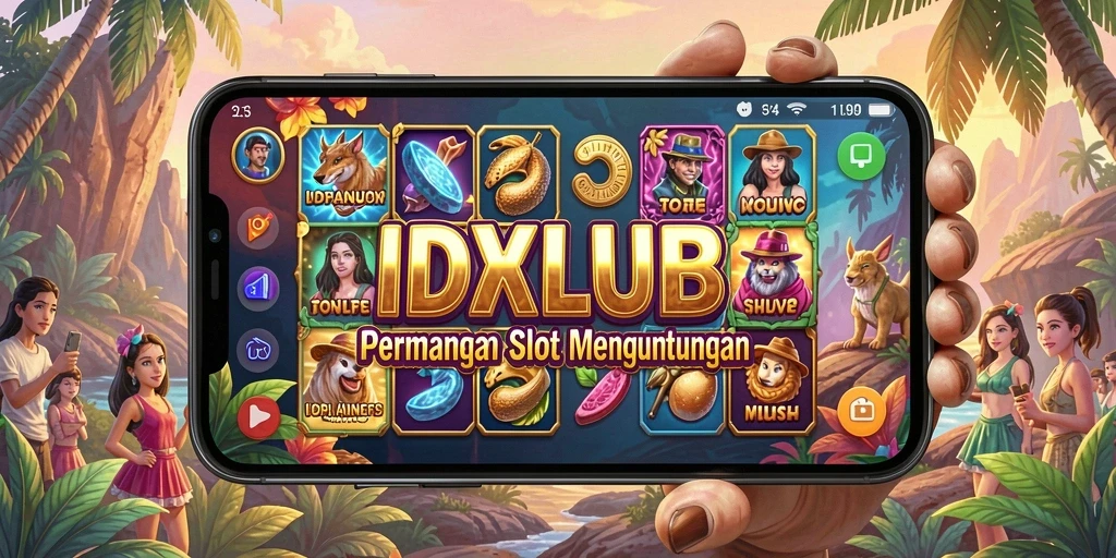 Screenshot gameplay IDKLUB menampilkan keseruan permainan slot yang unik.