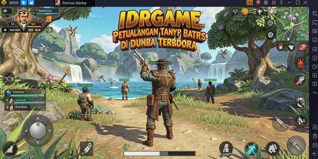 Gameplay IDRGAME di dunia terbuka yang luas dan menakjubkan.
