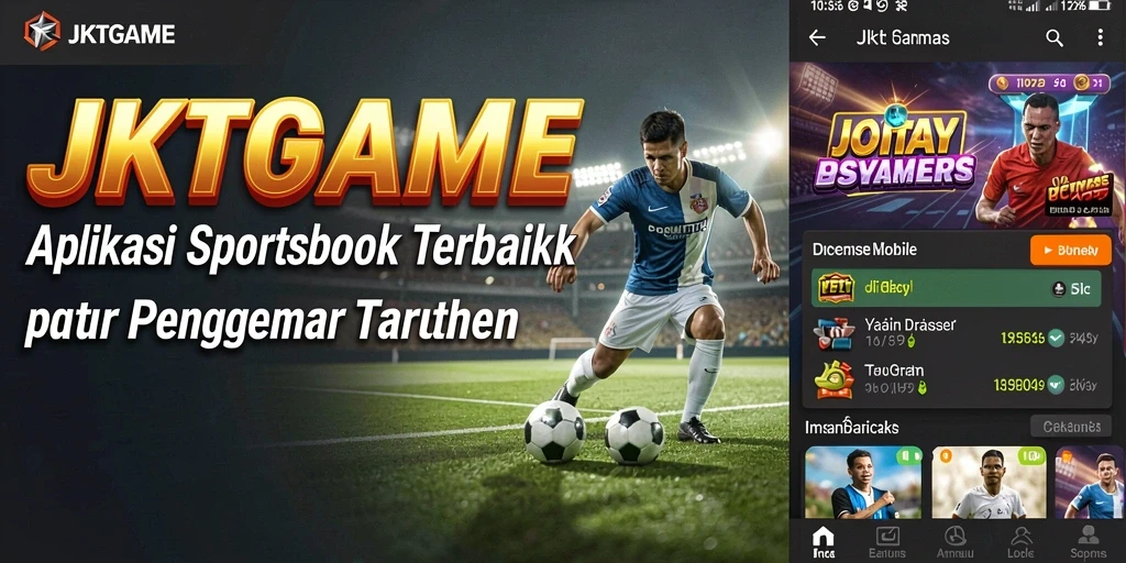 Tampilan utama JKTGAME dengan opsi taruhan olahraga yang lengkap.