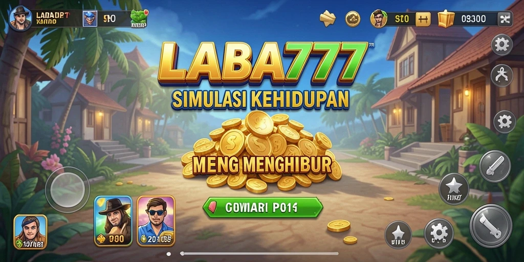 Tampilan screenshot LABA777 menunjukkan gameplay yang penuh warna dan interaksi sosial.