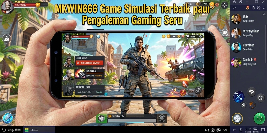 Screenshot gameplay MKWIN666 yang menunjukkan simulasi yang mendalam dan menarik.