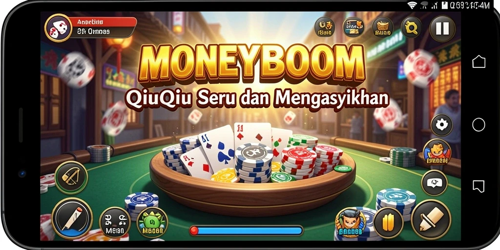 Tampilan gameplay QiuQiu di MONEYBOOM yang memikat.