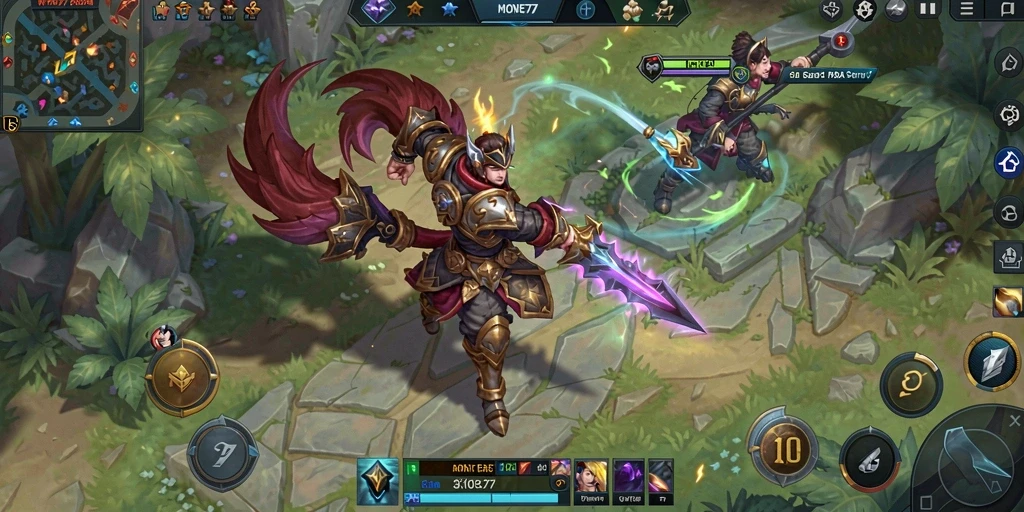 Gameplay seru MONTE77 dengan pertempuran tim strategis.