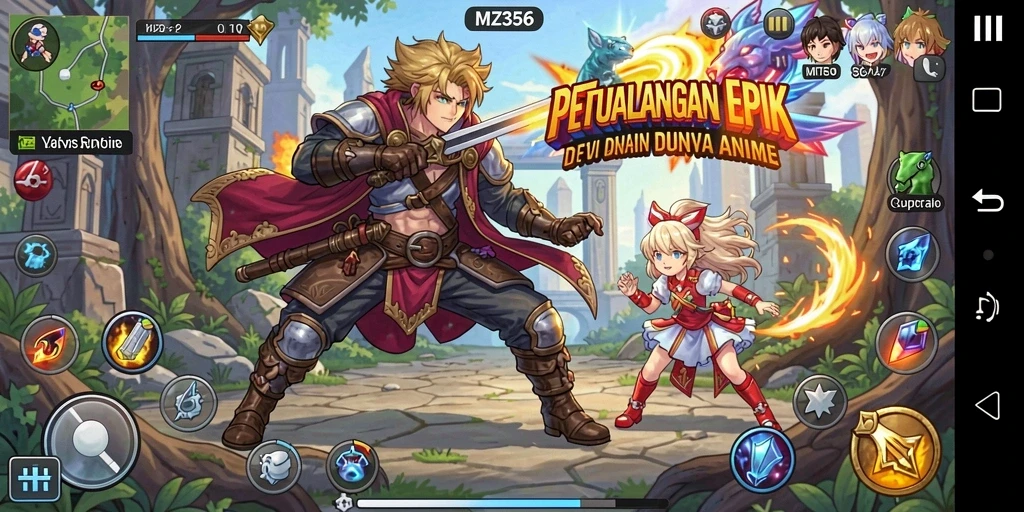 Tampilan menarik dari gameplay MZ356 yang memesona.