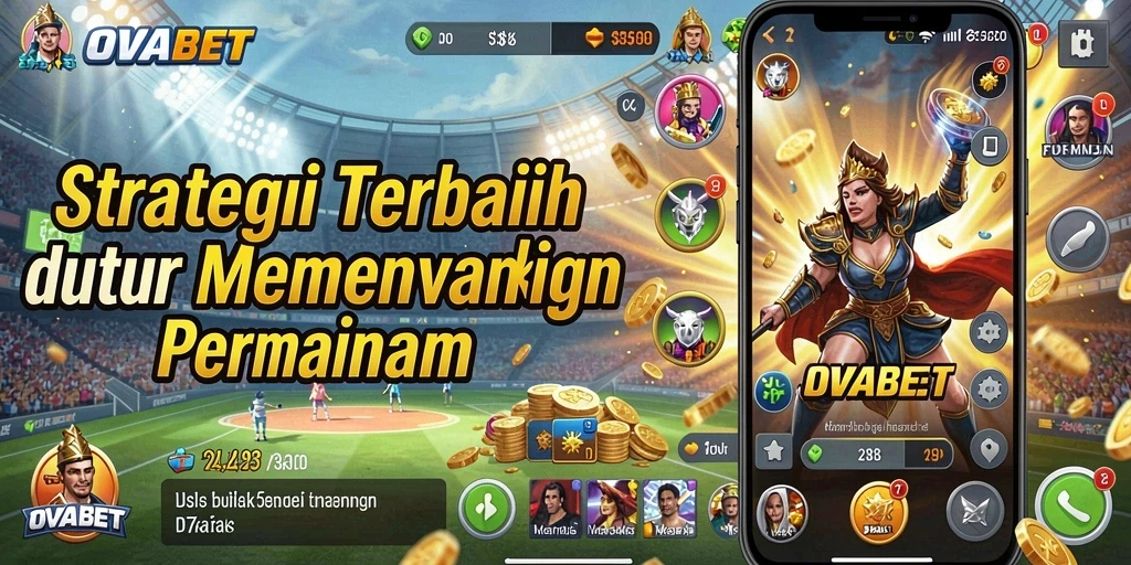 Screenshot utama OVABET menampilkan gameplay strategi yang intens.