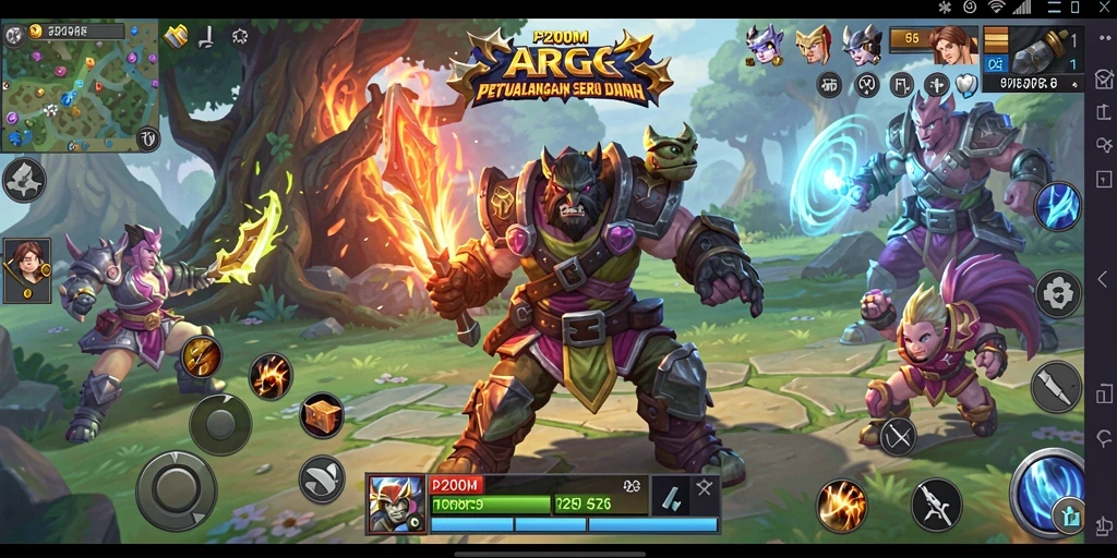 Gameplay P200M yang penuh aksi di dunia ARPG yang menakjubkan.
