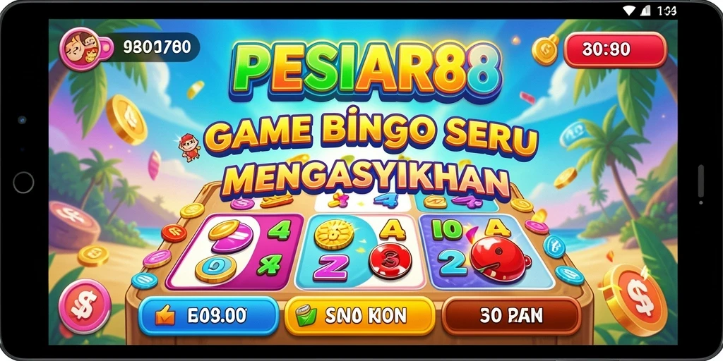 Screenshot PESIAR88 menampilkan keseruan gameplay Bingo yang menghibur.