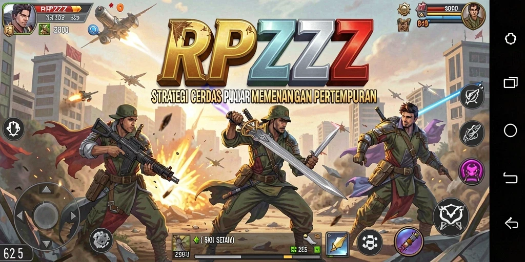 Tampilan aksi pertempuran mendebarkan dalam RPZZZ.