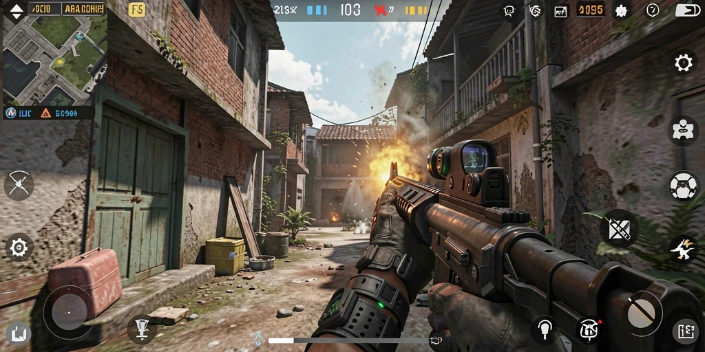 Gameplay S13 yang intens dan mendebarkan dalam pertempuran FPS.