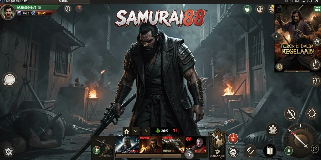 Gameplay menegangkan di dunia horor dalam SAMURAI88.