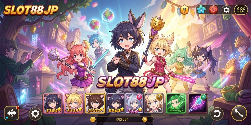 Gameplay SLOT88JP yang penuh warna dan karakter Anime yang menakjubkan.