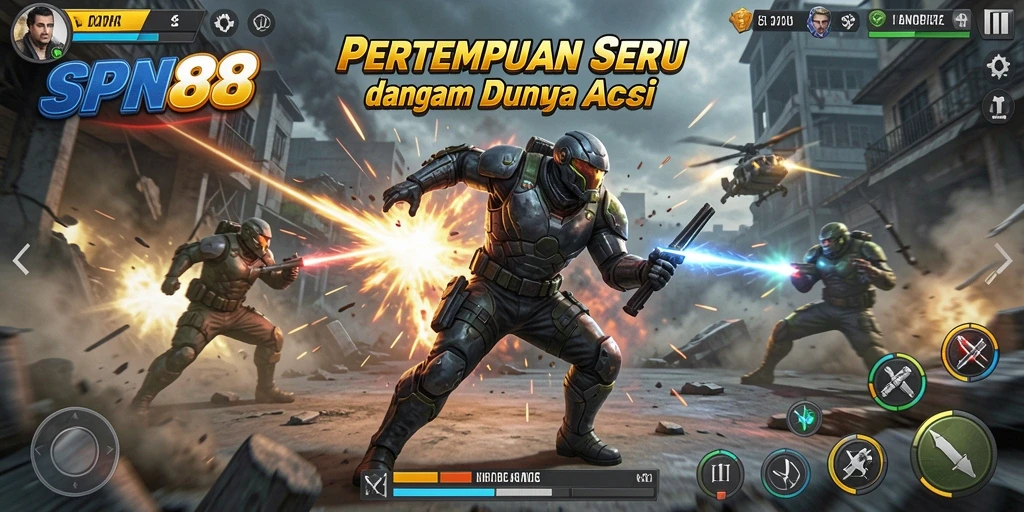 Tangkapan layar SPN88 menunjukkan momen seru dalam pertempuran aksi.