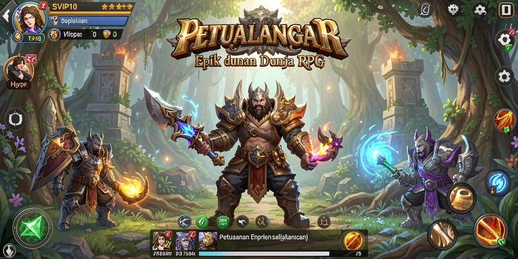 Tampilan gameplay SVIP10 yang menakjubkan dalam dunia fantasi.
