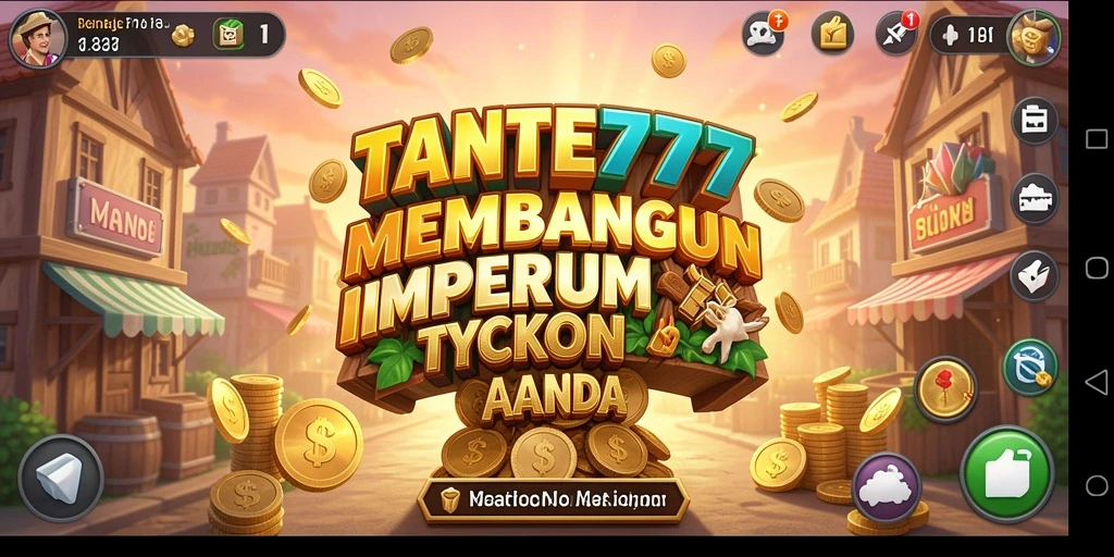 Menampilkan antarmuka pengguna dan gameplay menarik TANTE777.