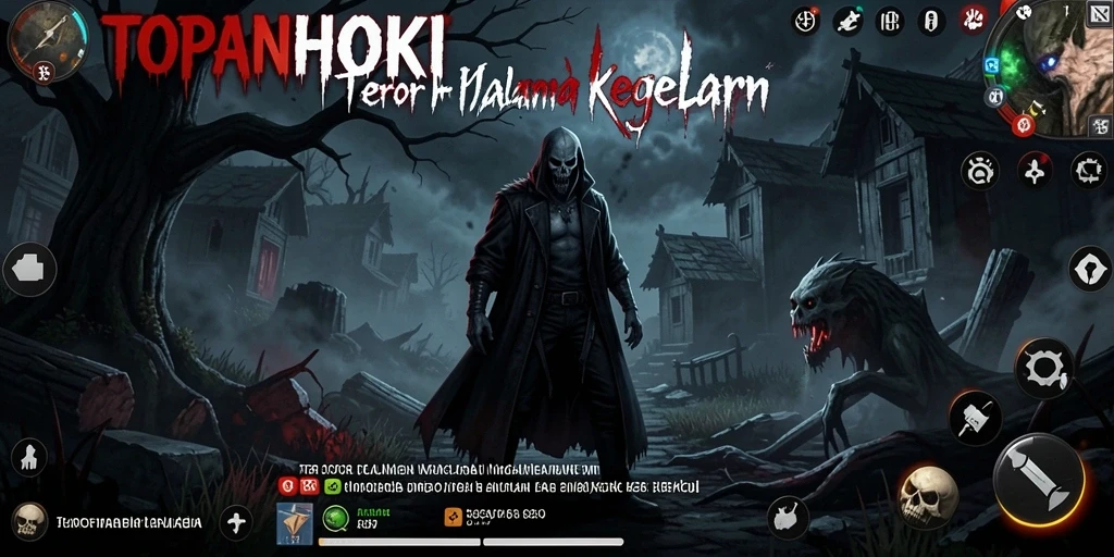 Screenshot gameplay dari TOPANHOKI yang menunjukkan momen menegangkan.