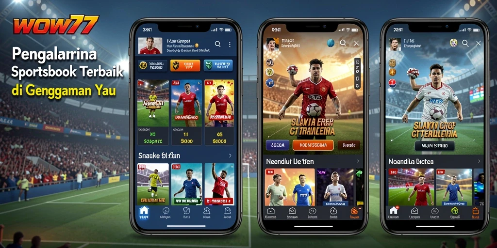 Screenshot WOW77 menampilkan tampilan taruhan olahraga dengan analisis mendetail.