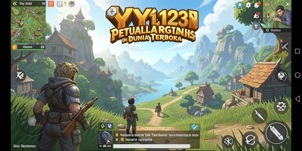 Tampilan gameplay yang menakjubkan dari YY123 dalam dunia terbuka.
